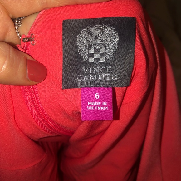 Midi coral dress - Picture 3 of 4